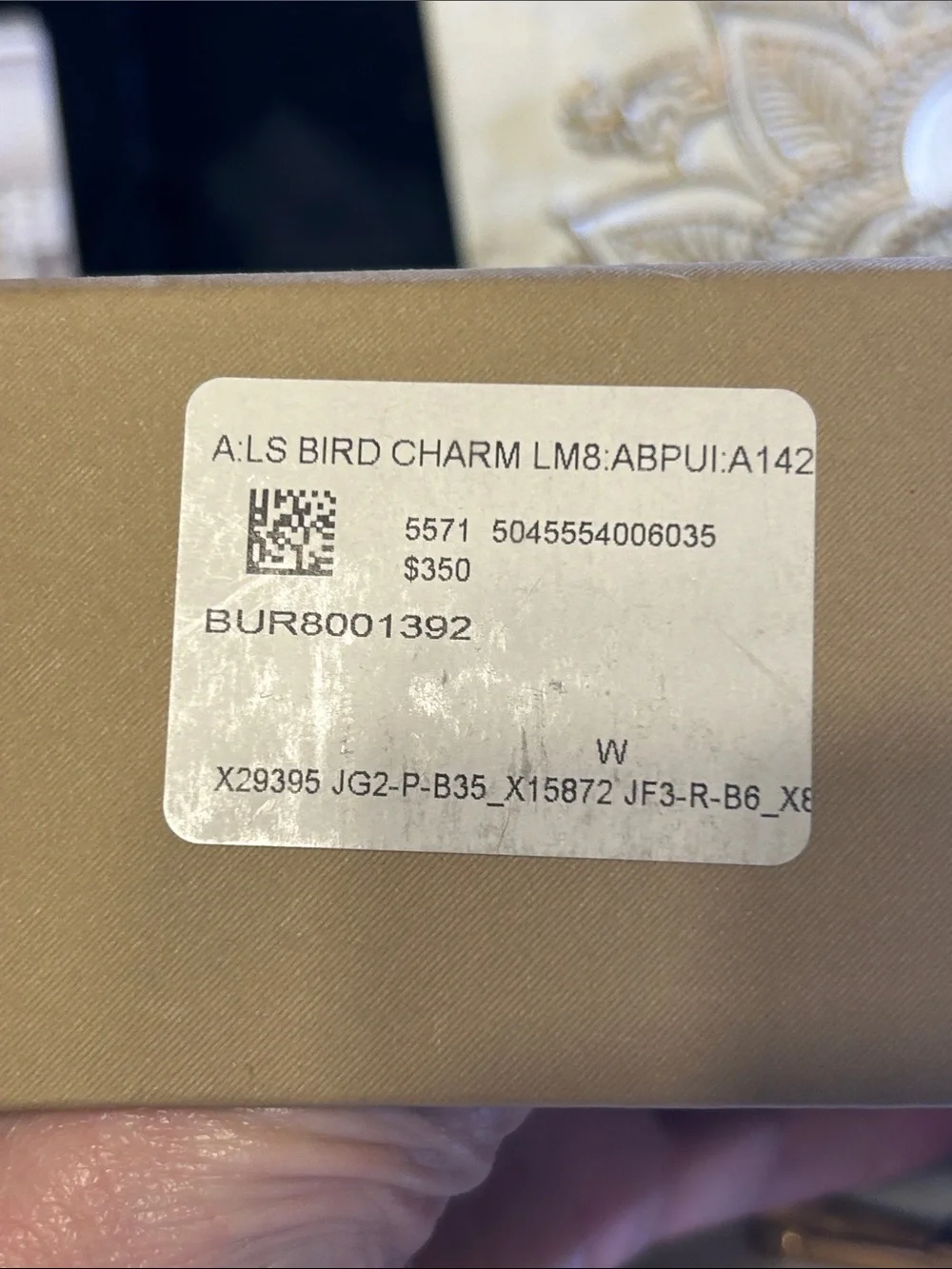 Burberry leather key